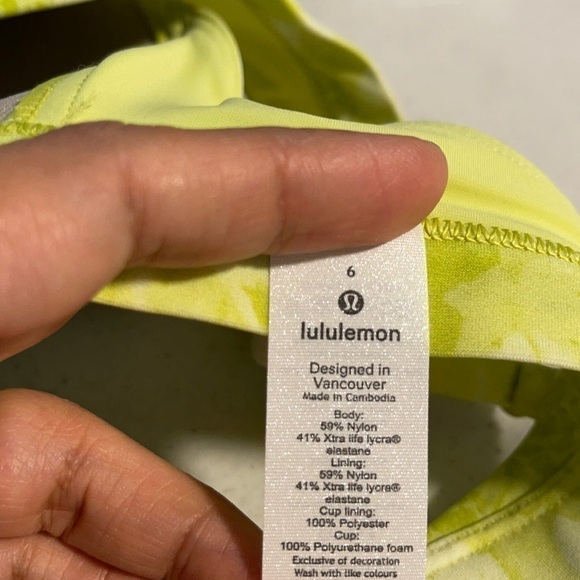 NEW Lululemon Deep Sea Swim Top C Cup Bikini Top US 6 - Picture 6 of 7